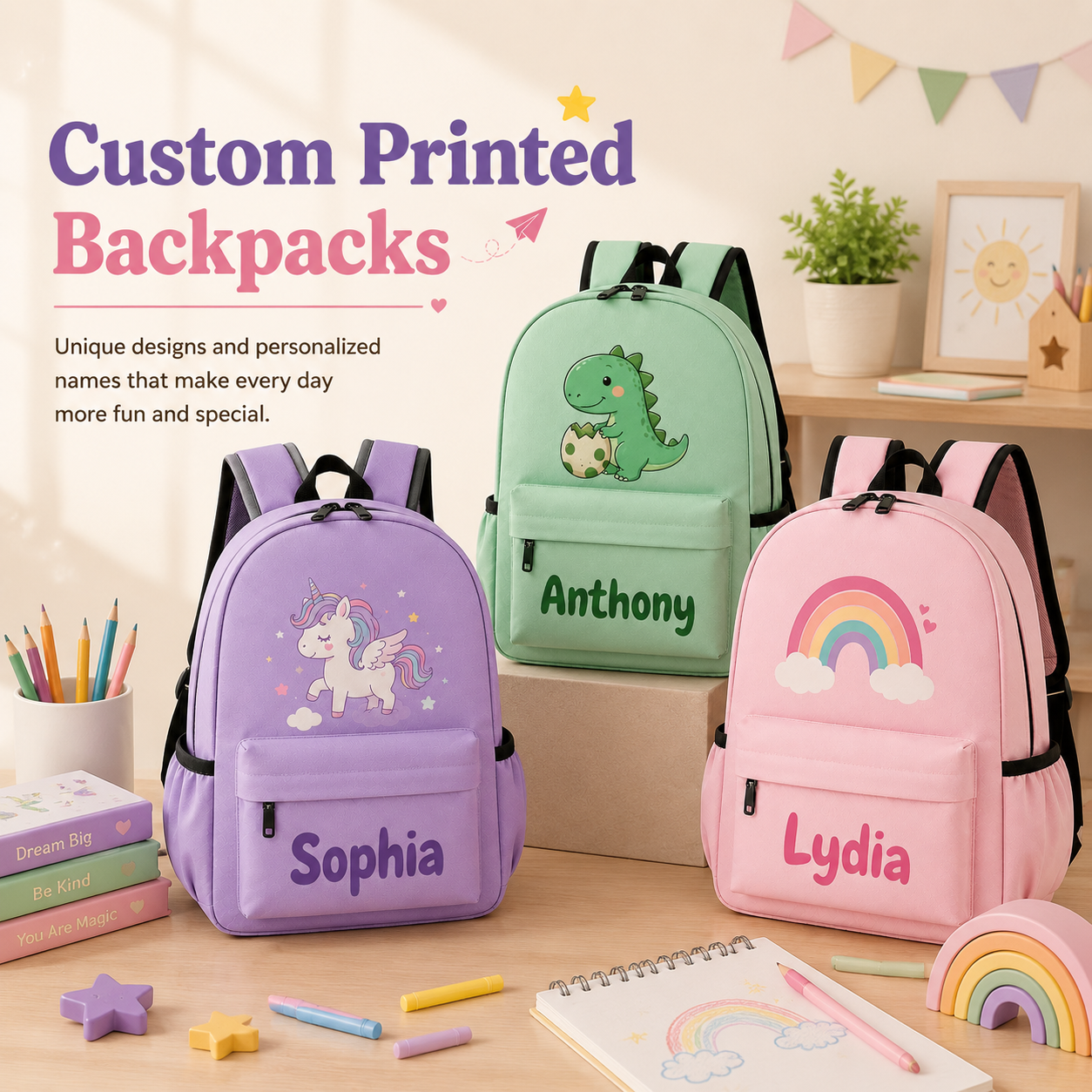 Custom Printed Backpacks