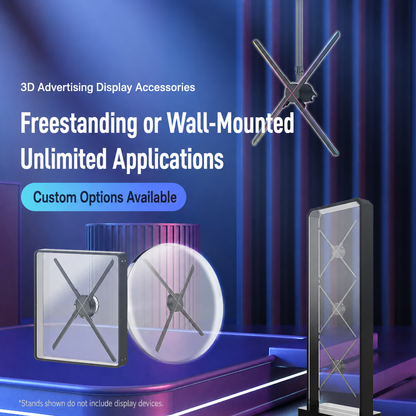 ClearView™ 3D Hologram Fan Protective Display Enclosure
