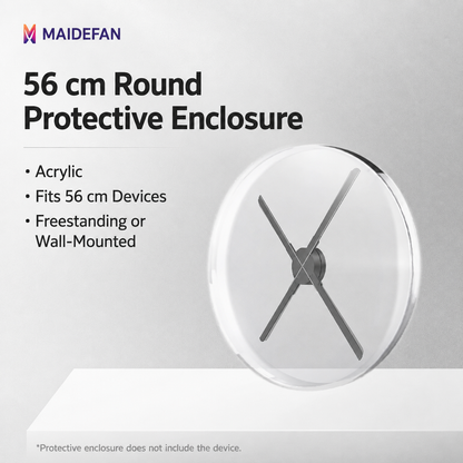 ClearView™ 3D Hologram Fan Protective Display Enclosure