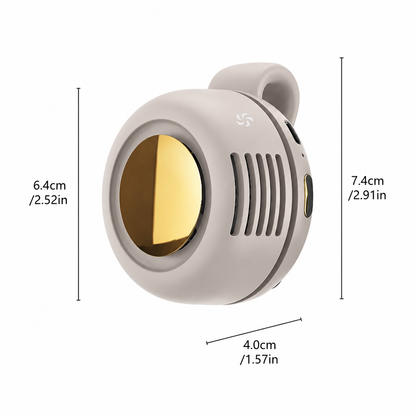 Tragbarer, wiederaufladbarer Clip-Ventilator für die Taille