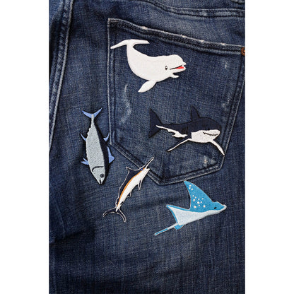 Aufbügel-Patch Meerestier-Set