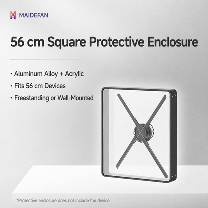 ClearView™ 3D Hologram Fan Protective Display Enclosure