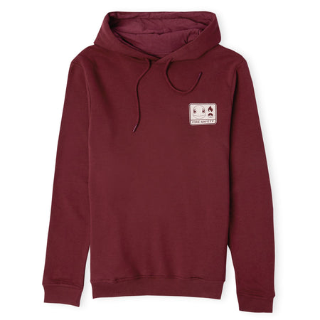 Pokémon Woodland Fire Safety Hoodie - Burgundy