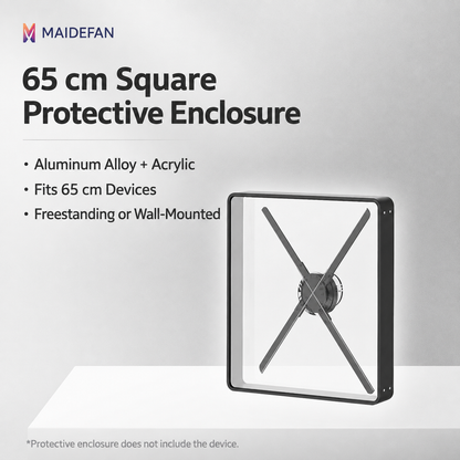 ClearView™ 3D Hologram Fan Protective Display Enclosure