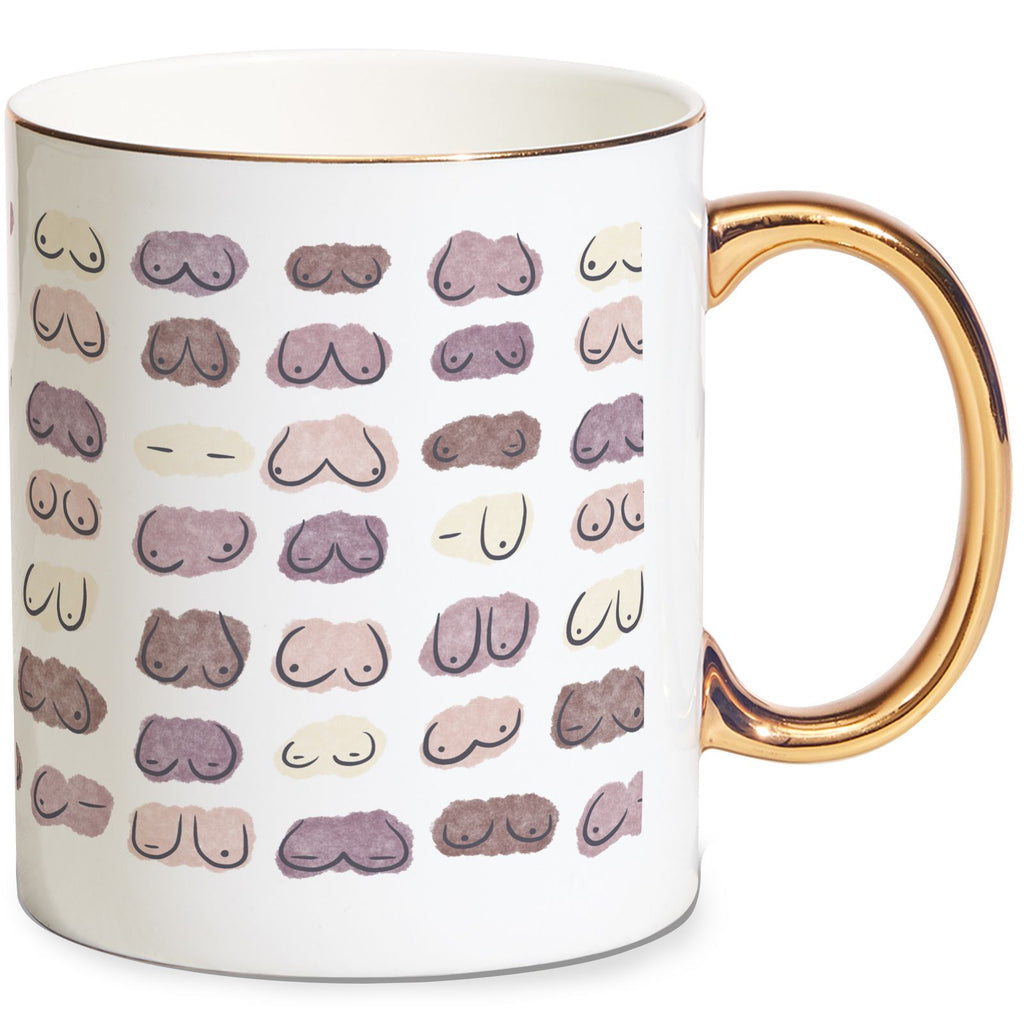 Knockers Splodges Mug - Gold