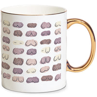 Knockers Splodges Mug - Gold