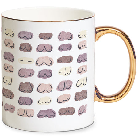 Knockers Splodges Mug - Gold