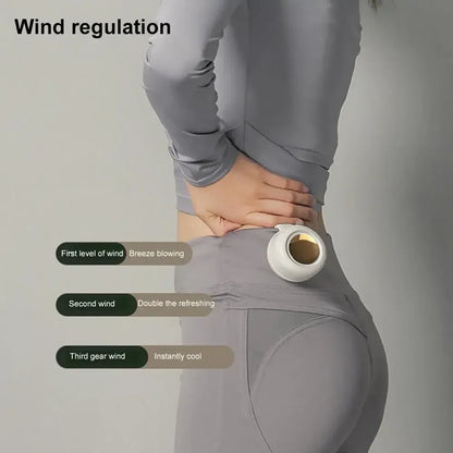 Tragbarer, wiederaufladbarer Clip-Ventilator für die Taille