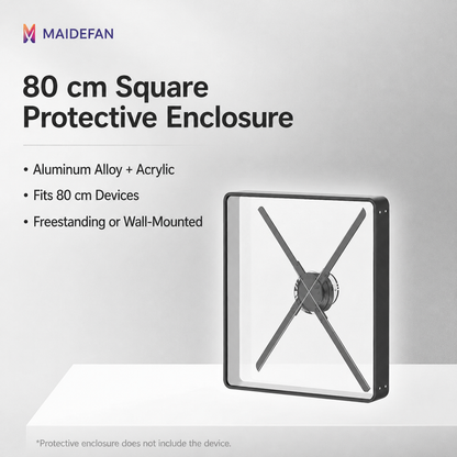 ClearView™ 3D Hologram Fan Protective Display Enclosure