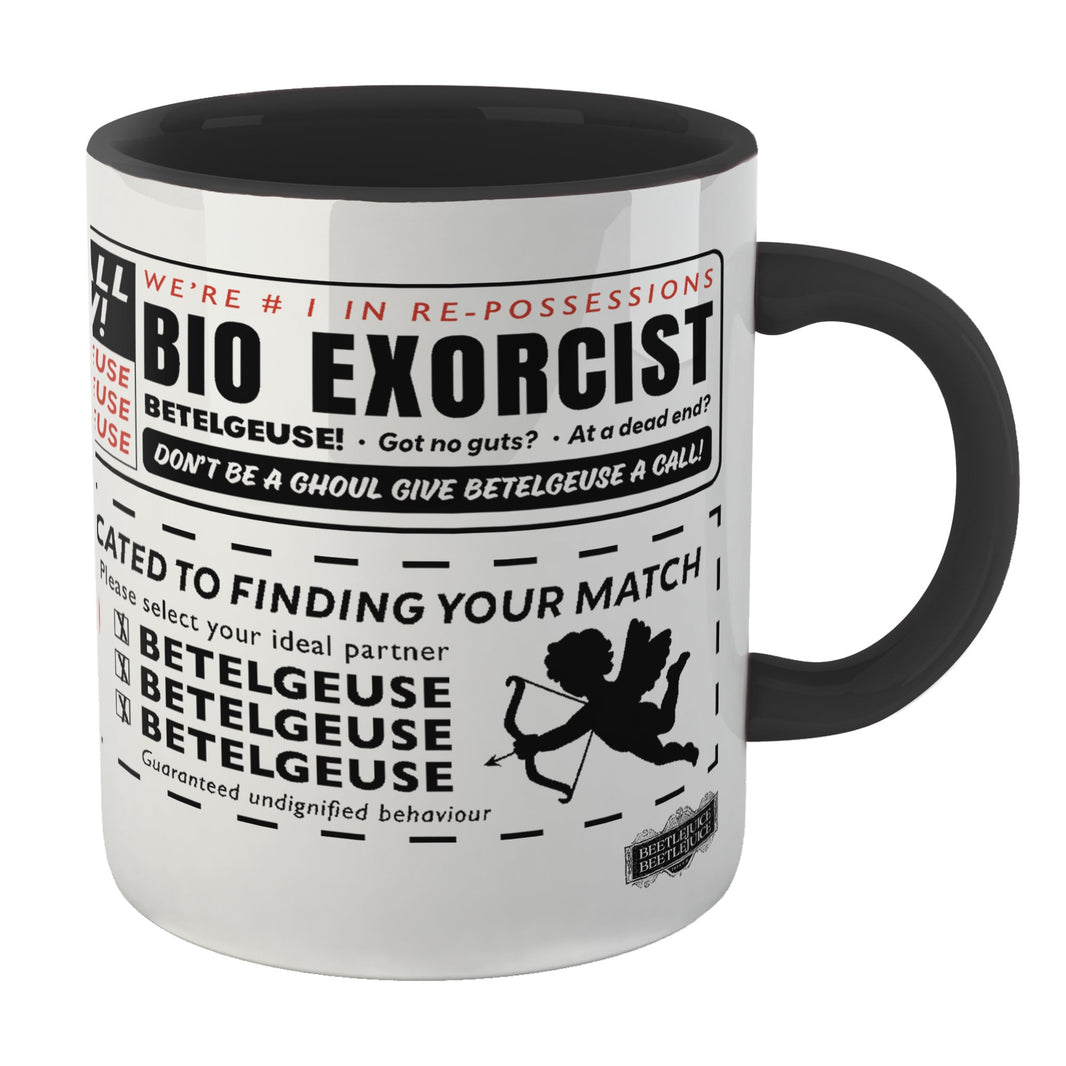Beetlejuice Sandworm Instructional Mug