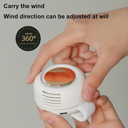 Tragbarer, wiederaufladbarer Clip-Ventilator für die Taille