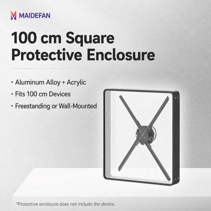 ClearView™ 3D Hologram Fan Protective Display Enclosure
