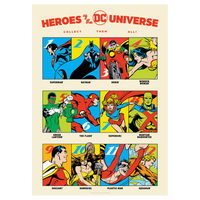 DC 90th Anniversary Heroes Art print