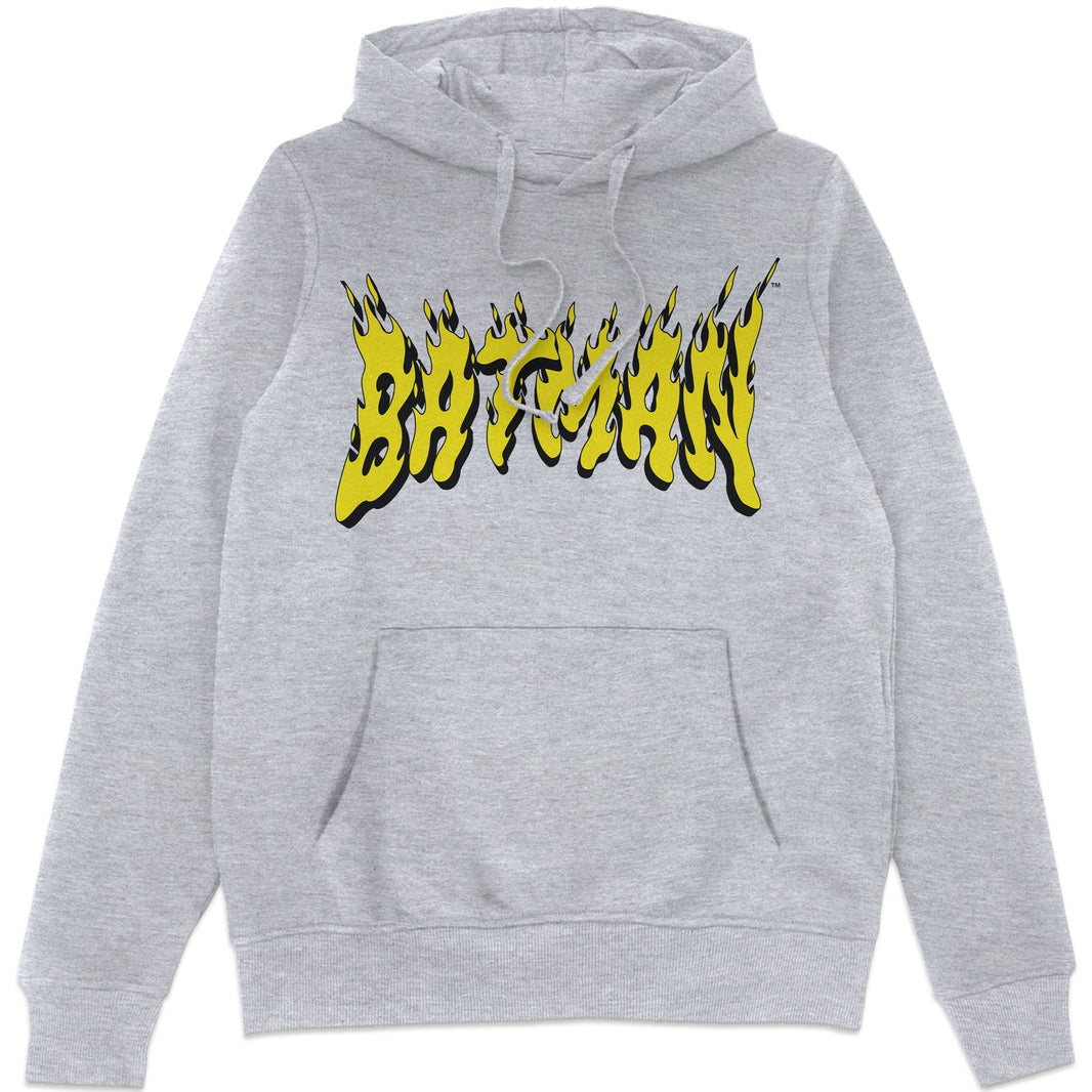 DC Comics Batman Text Fire Hoodie