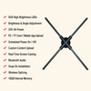 3D LED Hologram Fan Display with App Control and Optional Stand
