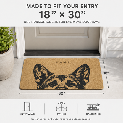 Tan Line Art Doormat