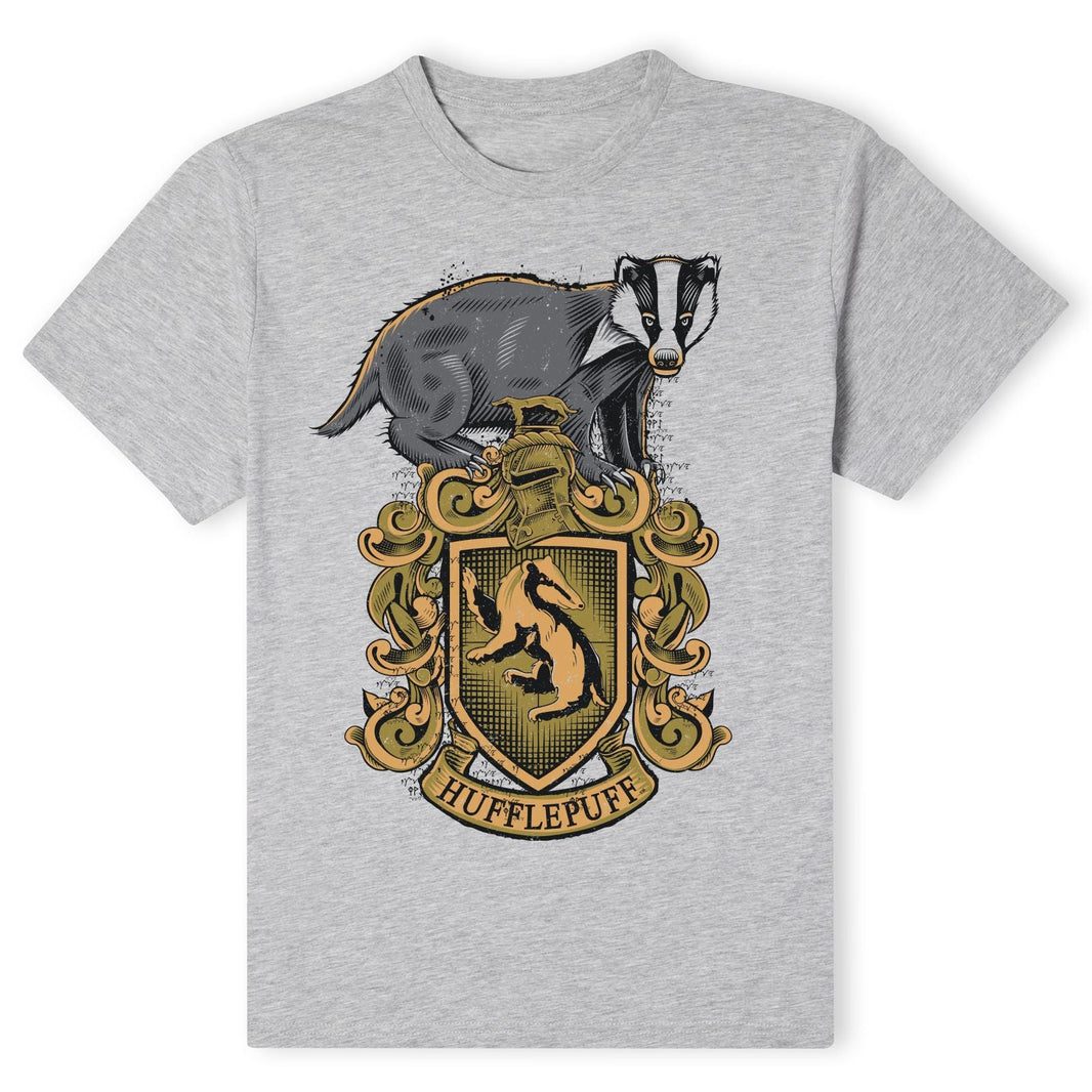 Official Harry Potter Hufflepuff Drawn Crest T-Shirt