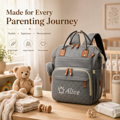 Personalized Multi-Function Diaper Backpack