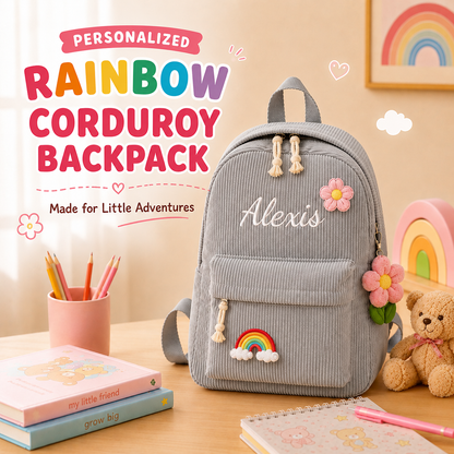 Personalized Meadow Corduroy Backpack
