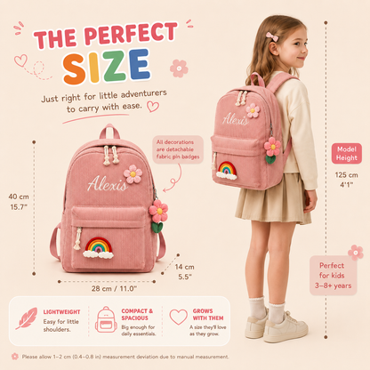 Personalized Meadow Corduroy Backpack