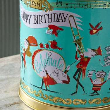 Musical Birthday Biscuit Tin