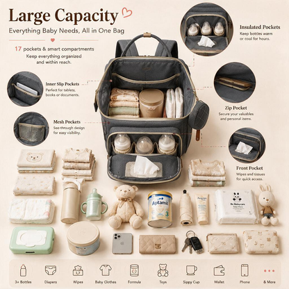 Personalized Multi-Function Diaper Backpack