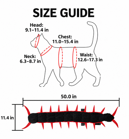 Halloween Cat Centipede Costume