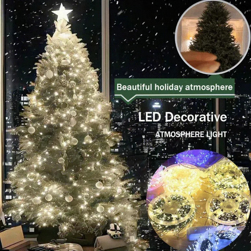 🎁Strisce luminose a LED con filo di rame effetto petardo