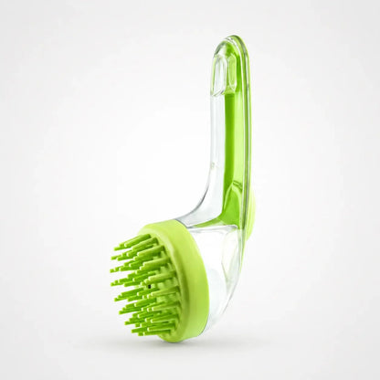 Pet Bath Brush with Built-in Shampoo Dispenser