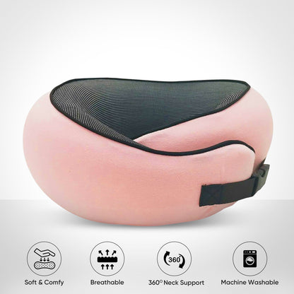 Travel Neck Pillow - Comfortable and Full Neck Support