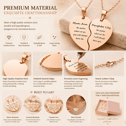 Personalized Mother & Daughter Name Necklace