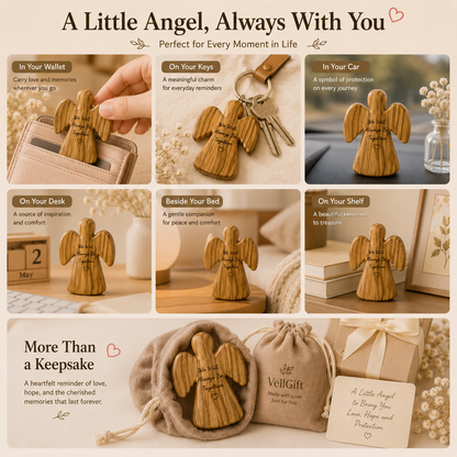 Personalized Wooden Angel Keepsake