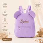 Personalized Corduroy Bear Kids Backpack