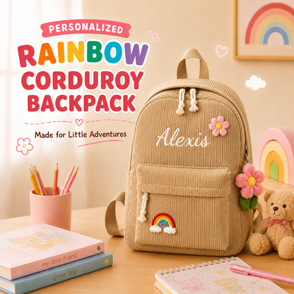 Personalized Meadow Corduroy Backpack