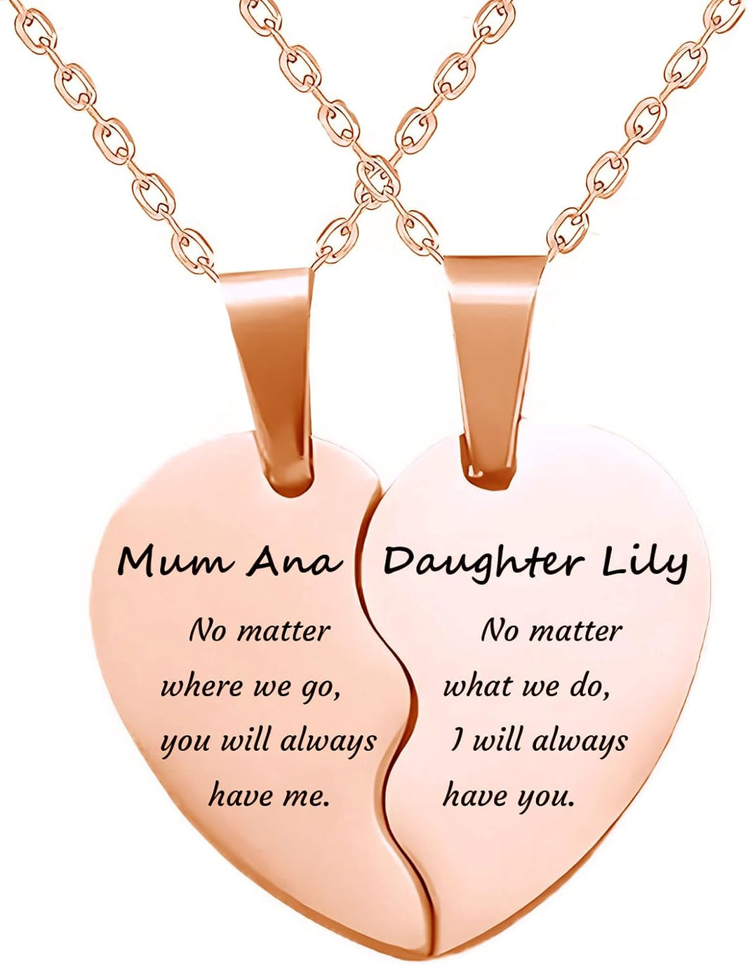 Personalized Mother & Daughter Name Necklace