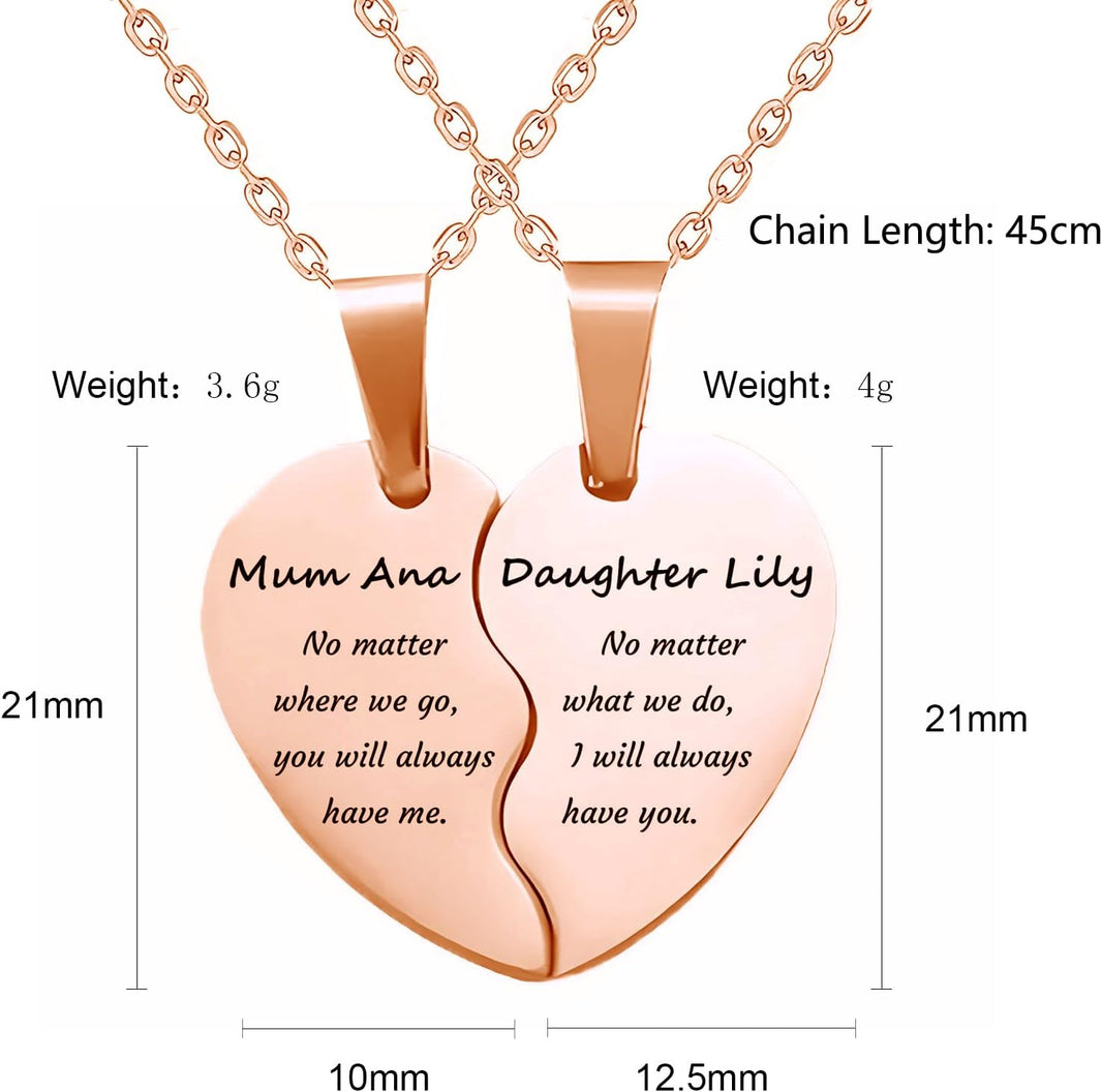 Personalized Mother & Daughter Name Necklace