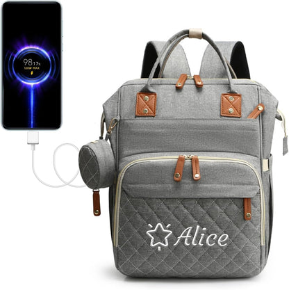 Personalized Multi-Function Diaper Backpack