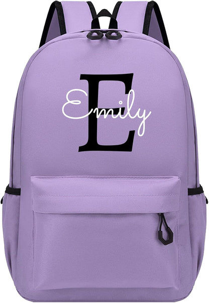 Personalized Varsity Initial Backpack