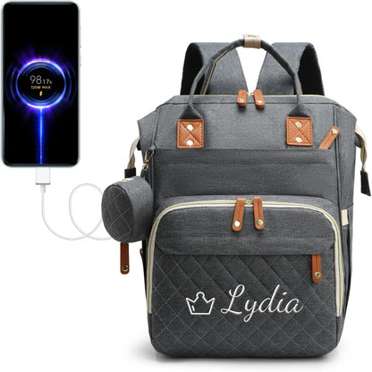 Personalized Multi-Function Diaper Backpack
