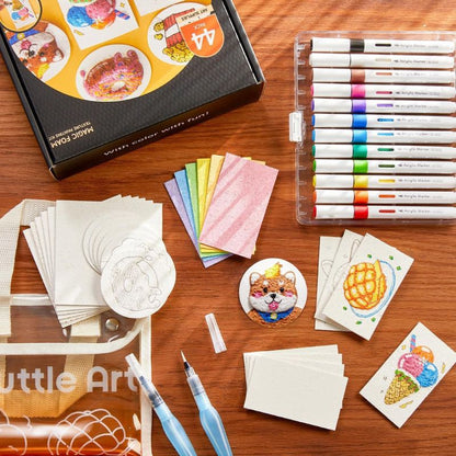 Magic Water-Activated 3D Art Kit – 44-Piece Creative Painting Set