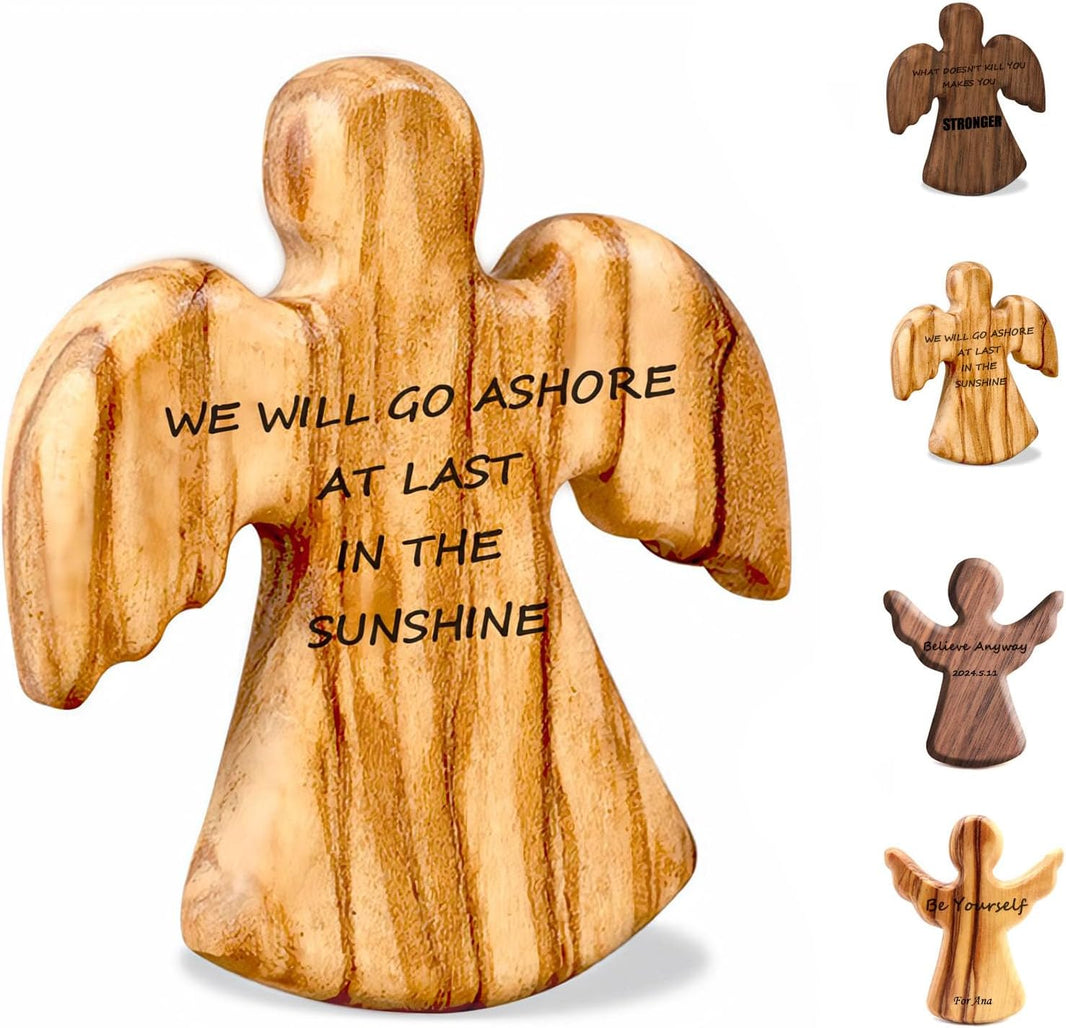 Personalized Wooden Angel Keepsake