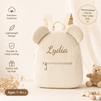 Personalized Corduroy Bear Kids Backpack