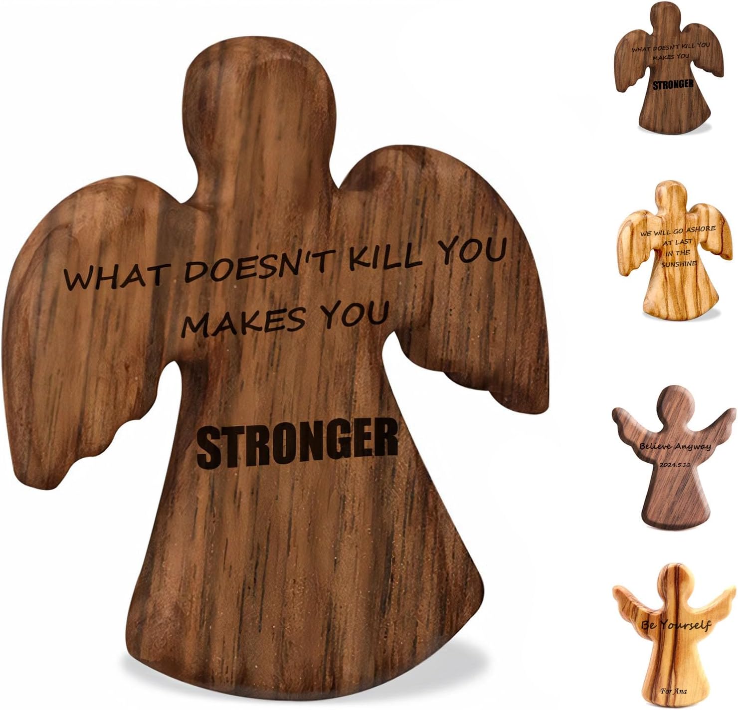 Personalized Wooden Angel Keepsake