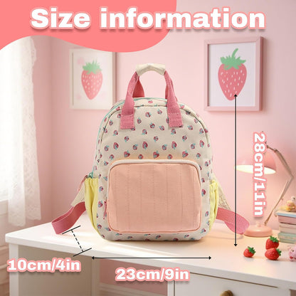 Personalized Strawberry Toddler Backpack