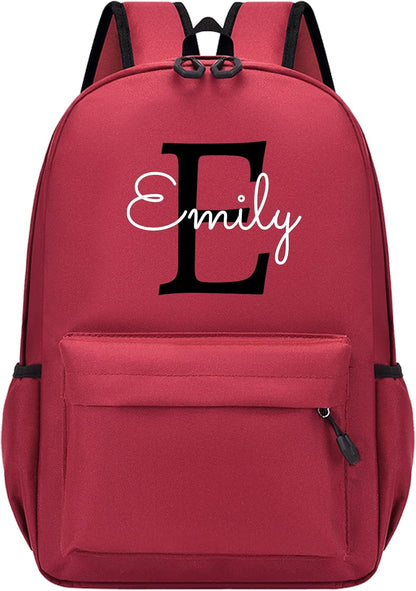 Personalized Varsity Initial Backpack
