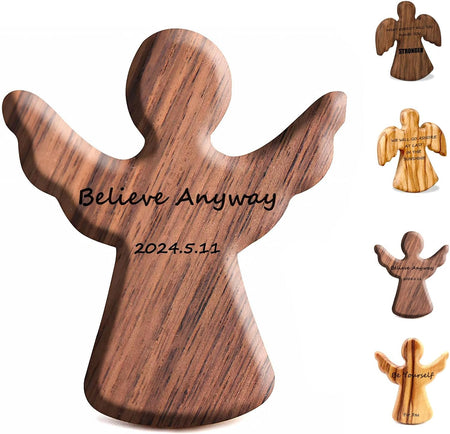 Personalized Wooden Angel Keepsake
