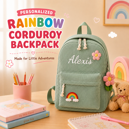 Personalized Meadow Corduroy Backpack