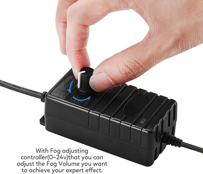🎃 Halloween Magic Mist Maker – 12 LED Lights for Cauldrons, Fountains & Spooky Décor