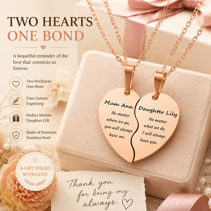 Personalized Mother & Daughter Name Necklace