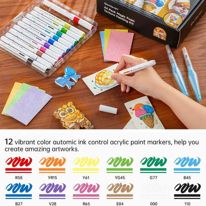 Magic Water-Activated 3D Art Kit – 44-Piece Creative Painting Set
